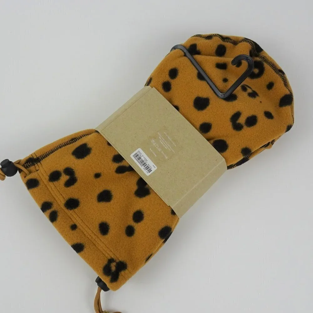Madewell Slipper Socks Leopard Fleece Plush NWT L/XL